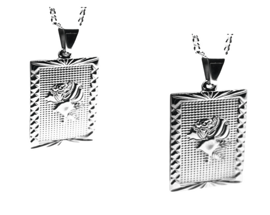 Stainless steel silver necklace