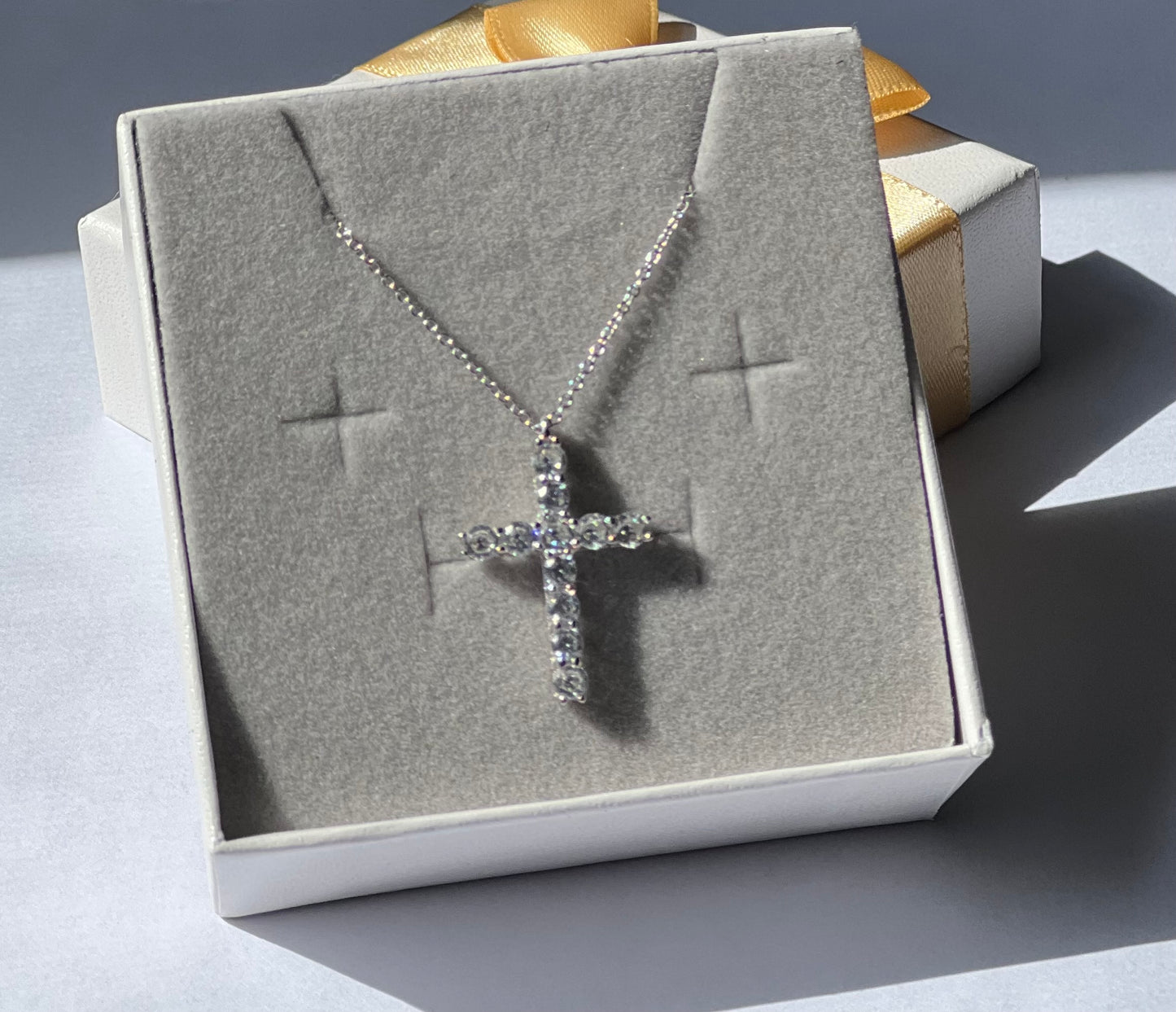 diamond cross necklace womens