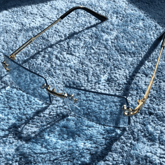 rimless sunglasses