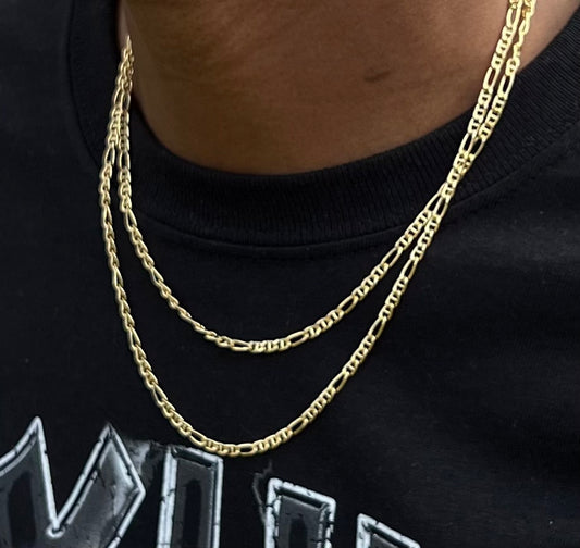 18k Gold filled Figaro chains